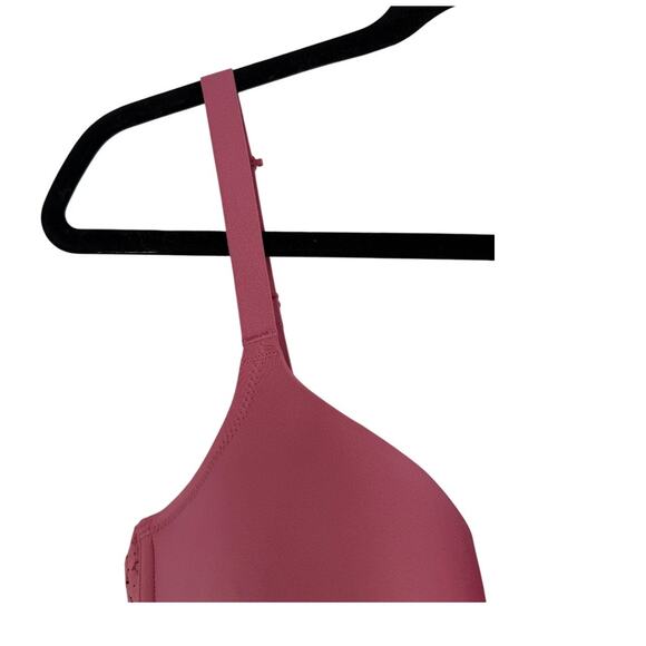 Chantelle 13FN0 Norah Sweetheart t-shirt bra dark pink size 36DD 36E - Picture 3 of 6